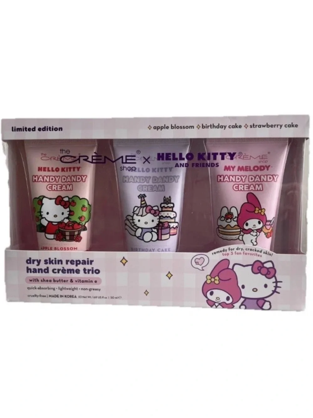The Crème Shop Sanrio Hello Kitty Melody Handy Dandy Hand Cream Made In Korea